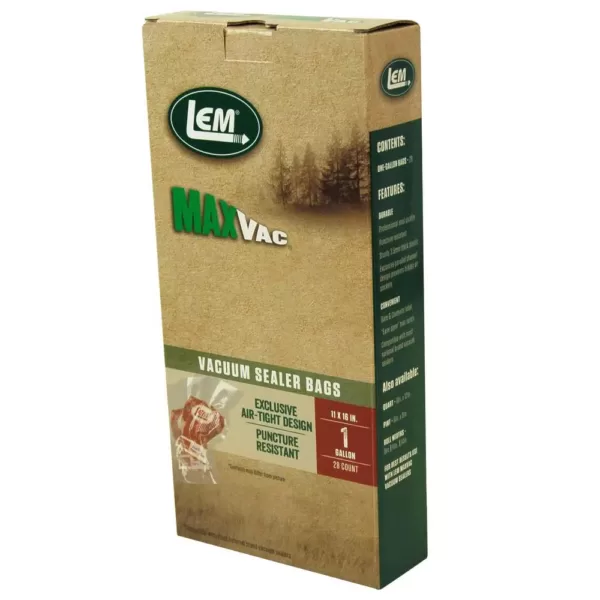 LEM MaxVac 1 Gal. Vacuum Bags (28-Count)