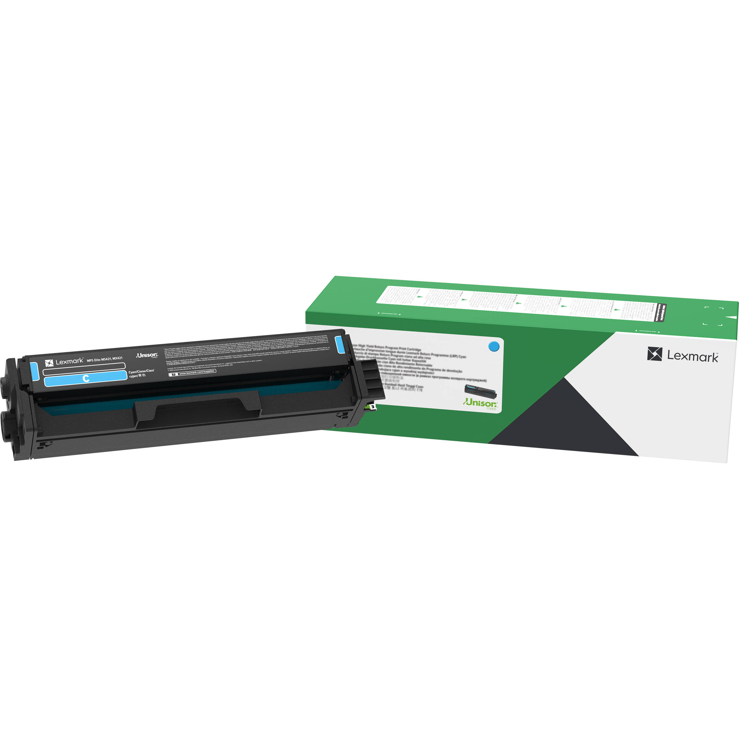 Lexmark 20N10C0 Cyan Return Program Toner Cartridge for Select Color Laser Printers