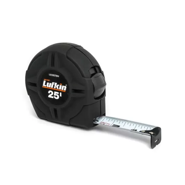 Lufkin 25 ft. Black Soft Touch Tape Measure