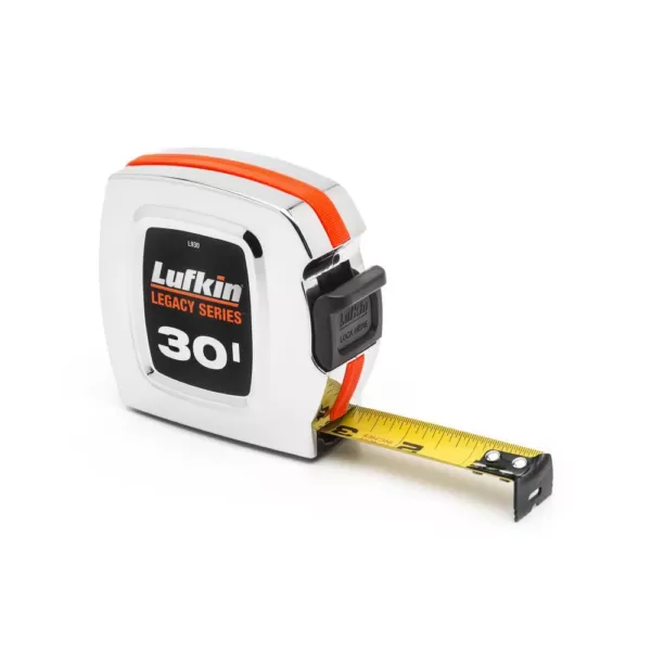 Lufkin Legacy Series 1 in. x 30 ft. Chrome Tape Measure