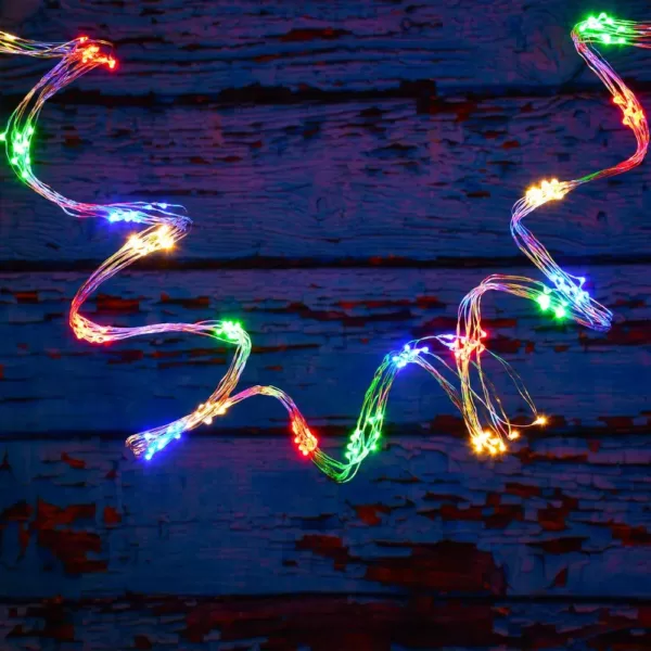 LUMABASE 300-Lights LED Multi-Color Electric Multi-Strand Fairy String Lights