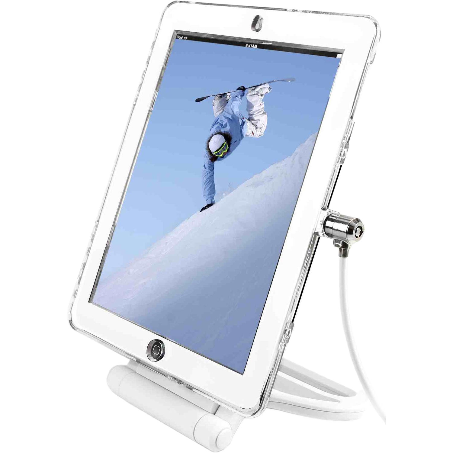 Maclocks T-Bar Cable Lock and Security Case for iPad Air/Air 2 (Clear)
