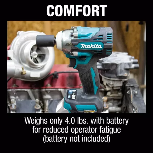 Makita 18-Volt LXT Lithium-Ion Brushless Cordless 4-Speed 1/2 in. Impact Wrench with Detent Anvil (Tool-Only)