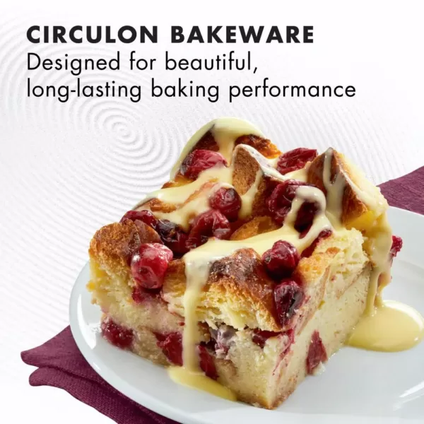 Circulon 9 in. x 13 in. Bakeware in Merlot Nonstick Rectangular Cake Pan