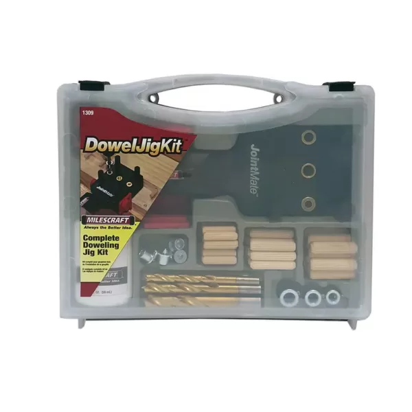 Milescraft DowelJigKit Complete Doweling Kit with Dowel Pins and Bits