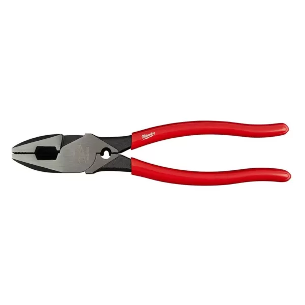 Milwaukee 9 in. High-Leverage Linesman Pliers with Crimper