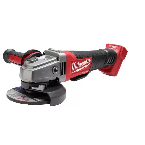 Milwaukee M18 FUEL 18-Volt 4-1/2 in./5 in. Lithium-Ion Brushless Cordless Grinder with Paddle Switch (2-Tool) with Batteries