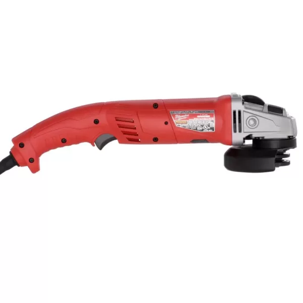 Milwaukee 11 Amp 5 in. AC/DC Small Angle Grinder with Trigger Grip