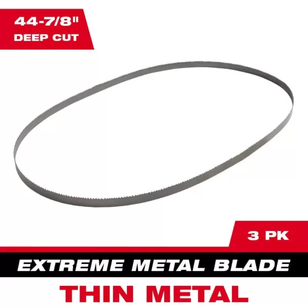 Milwaukee 44-7/8 in. 12/14 TPI & 8/10 TPI Metal Deep Cut Portable Extreme Metal Cutting Band Saw Blade Set (6-Pack)