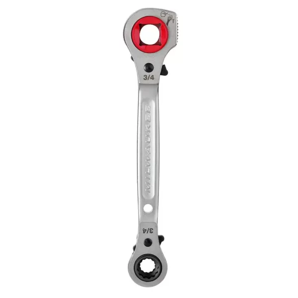 Milwaukee Lineman's 5 in1 Ratcheting Wrench with Milled Strike Face