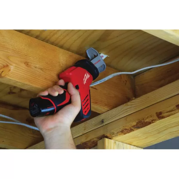 Milwaukee M12 FUEL 12-Volt 3 in. Lithium-Ion Brushless Cordless Cut Off Saw Kit with M12 Hackzall Reciprocating Saw