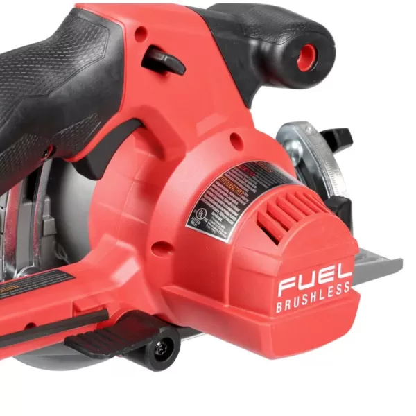 Milwaukee M12 FUEL 12-Volt Lithium-Ion Brushless 5-3/8 in. Cordless Circular Saw with 4.0 Ah M12 Battery