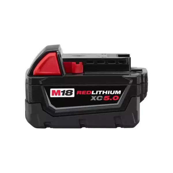 Milwaukee M18 FUEL 18-Volt Lithium-Ion Brushless Cordless 6-1/2 in. Circular Saw W/ M18 5.0 Ah Battery