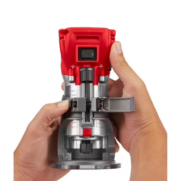 Milwaukee M18 FUEL 18-Volt Plunge Base Lithium-Ion Brushless Cordless Compact Router (Tool-Only)