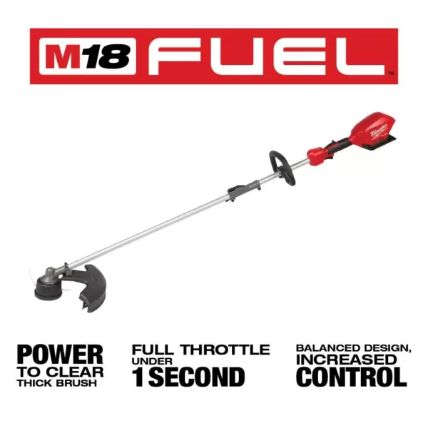 Milwaukee M18 FUEL 18-Volt Lithium-Ion Cordless Brushless QUIK-LOK String Grass Trimmer with 0.095 in. x 250 ft. Trimmer Line