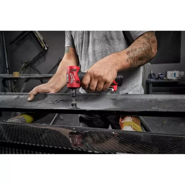 Milwaukee M12 FUEL 12-Volt Lithium-Ion Brushless Cordless 1/4 in. Right Angle & Straight Die Grinder Kit with (2) 2.0Ah Batteries