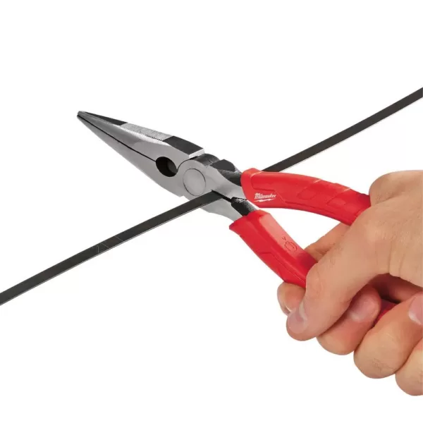 Milwaukee 2-Piece 9 in. High Leverage Lineman's Pliers with Crimper & Long Nose Pliers Set