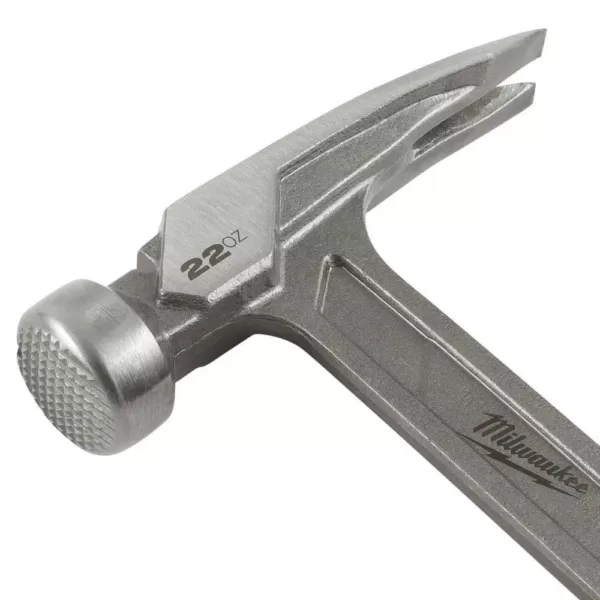 Milwaukee 22 oz. Milled Face Framing Hammer with Hammer Loop