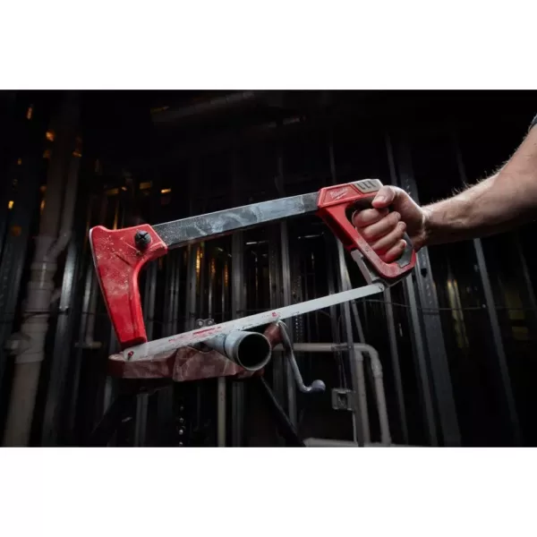 Milwaukee 12 in. Hack Saw with Rubber Handle with 10 in. Hack Saw
