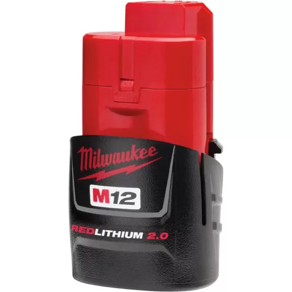 Milwaukee M12 FUEL SURGE 12-Volt Lithium-Ion Brushless Cordless 1/4 in. Hex Impact Driver Compact Kit w/Two 2.0Ah Batteries, Bag