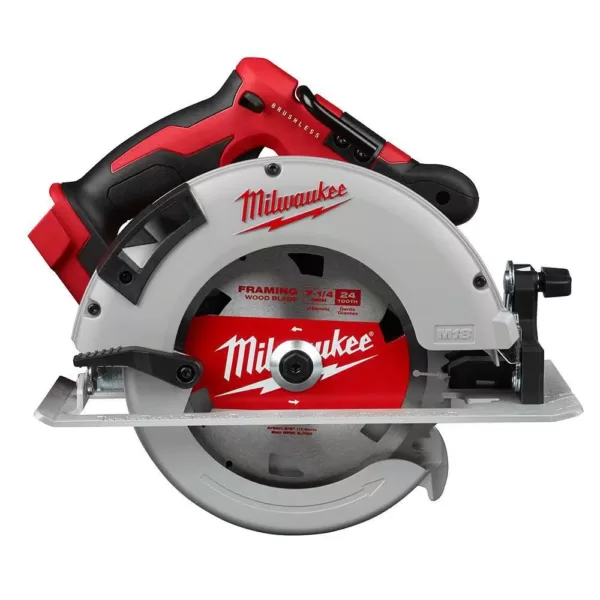 Milwaukee M18 FUEL 18-Volt Lithium-Ion Brushless Cordless Jig Saw and 7-1/4 in. Circular Saw with (2) 6.0Ah Batteries