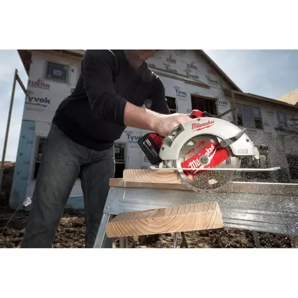 Milwaukee M18 FUEL 18-Volt Lithium-Ion Brushless Cordless Jig Saw and 7-1/4 in. Circular Saw with (2) 6.0Ah Batteries
