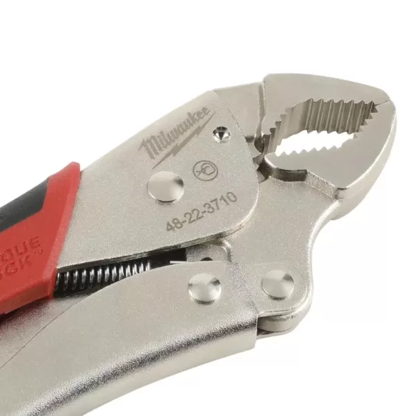 Milwaukee 10 in. Gripped Curved Jaw Locking Pliers with MaxBite