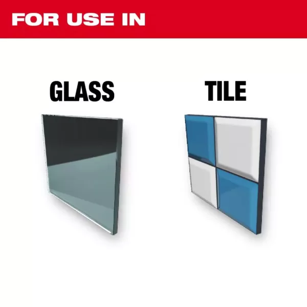 Milwaukee Carbide Glass and Tile Bit Set (4-Pack)