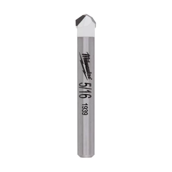 Milwaukee 5/16 in. Carbide Tipped Drill Bit for Drilling Natural Stone, Granite, Slate, Ceramic and Glass Tiles