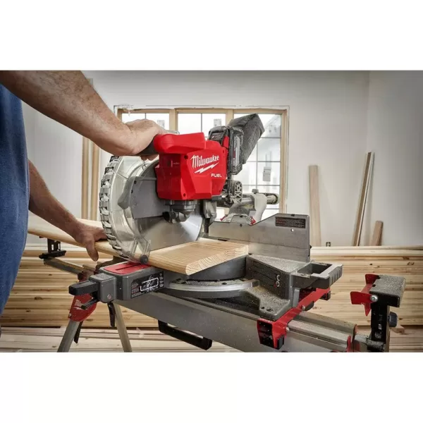 Milwaukee M18 FUEL 18-Volt Lithium-Ion Brushless 12 in. Cordless Dual Bevel Sliding Compound Miter Saw with 8-1/4 in. Table Saw