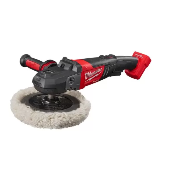Milwaukee M18 FUEL 18-Volt Lithium-Ion Brushless Cordless 7 in. Variable Speed Polisher W/ HIGH OUTPUT XC 8.0Ah Battery