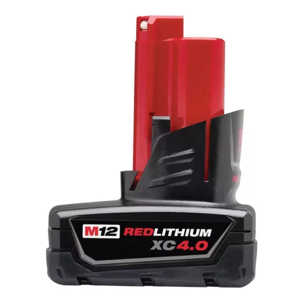 Milwaukee M12 12-Volt Lithium-Ion Starter Kit with Two 4.0 Ah Battery Packs and Charger