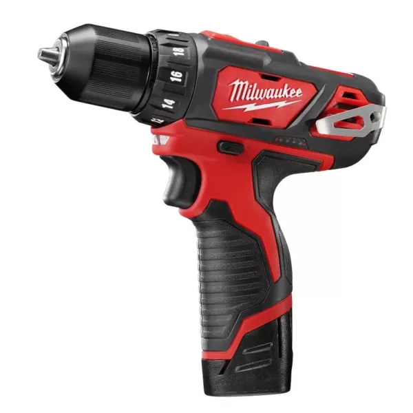 Milwaukee M12 12-Volt Lithium-Ion Cordless Drill Driver/Impact Driver Combo Kit (2-Tool) w/(2) 1.5Ah Batteries, Charger, Tool Bag