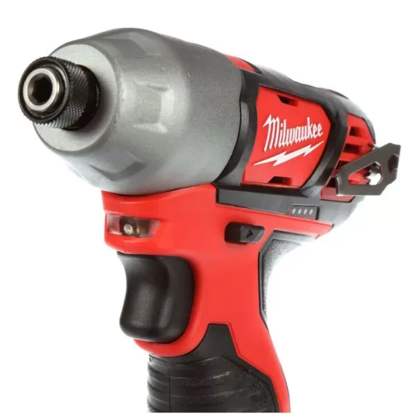 Milwaukee M12 12-Volt Lithium-Ion Cordless Hammer Drill/Impact Driver Combo Kit (2-Tool) with (2) 1.5Ah Batteries, Charger & Bag