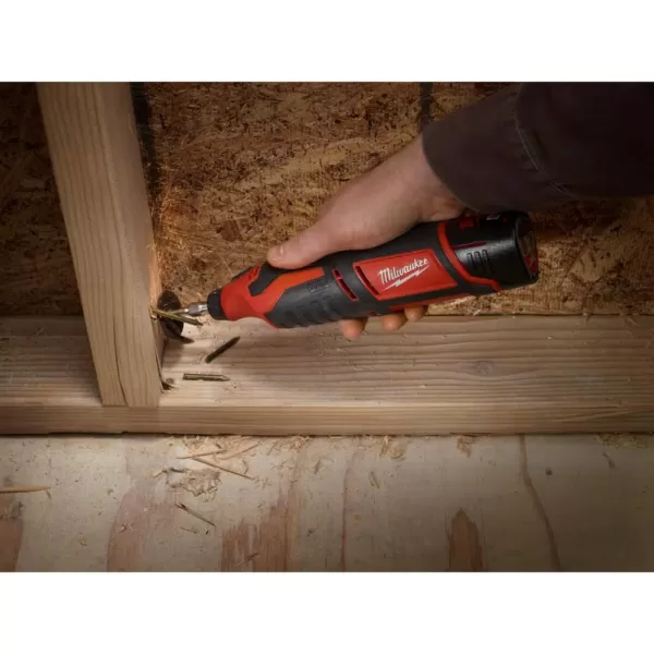 Milwaukee M12 FUEL 12-Volt Lithium-Ion Brushless Cordless HACKZALL Reciprocating Saw Kit with M12 Rotary Tool