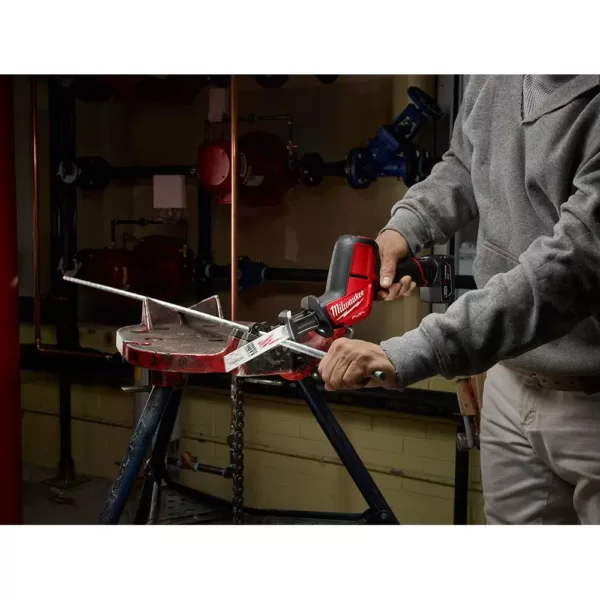 Milwaukee M12 FUEL 12-Volt Lithium-Ion Brushless Cordless HACKZALL Reciprocating Saw Kit with M12 Rotary Tool