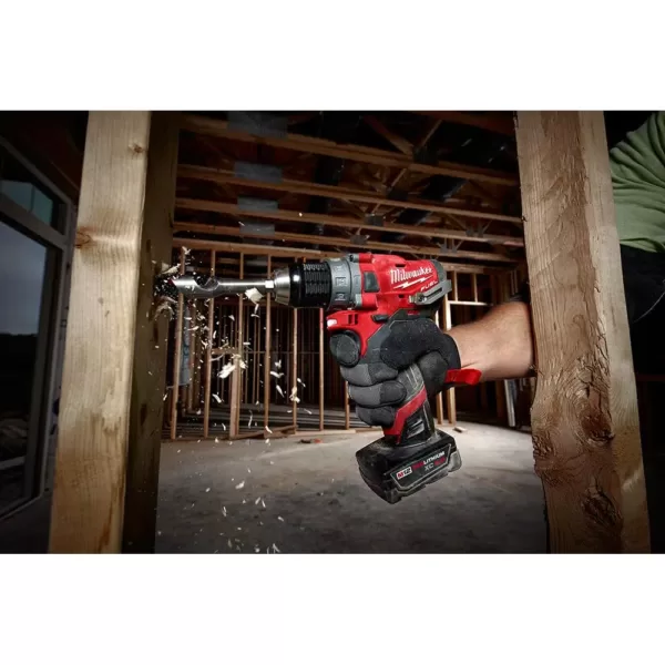 Milwaukee M12 FUEL 12-Volt Li-Ion Brushless Cordless Hammer Drill/Impact Driver Combo Kit with 3/8 in. Ratchet & Inflator (2-Tool)