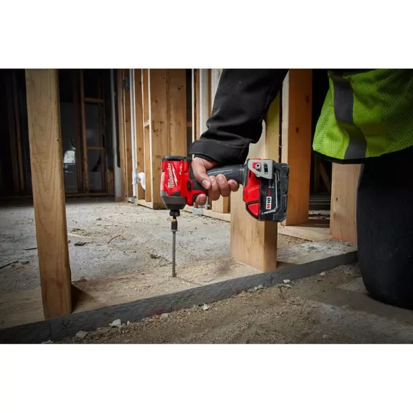 Milwaukee M18 FUEL 18-Volt Lithium-Ion Brushless Cordless Hammer Drill/Grinder/Impact Driver Combo Kit (3-Tool) w/ 4-Batteries