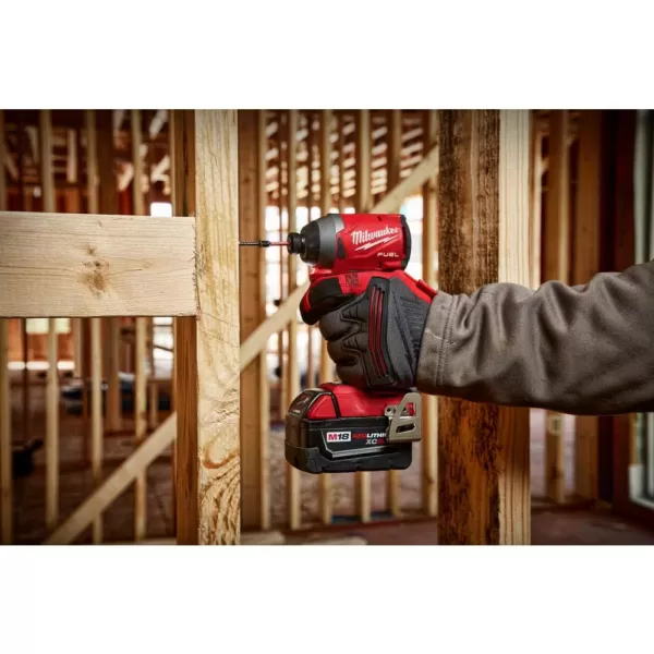 Milwaukee M18 FUEL 18-Volt Lithium-Ion Brushless Cordless Combo Kit (5-Tool) with  M18 FUEL 1/2 in. Impact Wrench