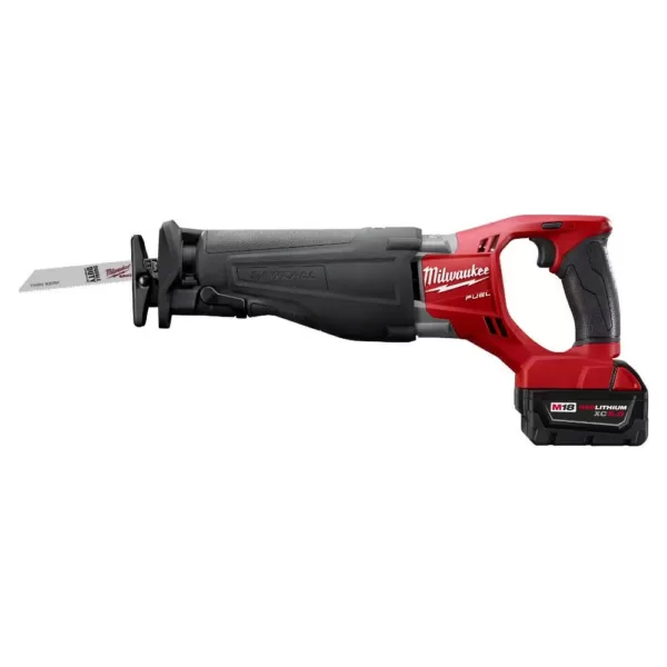 Milwaukee M18 FUEL 18-Volt Lithium-Ion Brushless Cordless Combo Kit (5-Tool) with Bonus XC 8.0Ah HIGH OUTPUT Battery