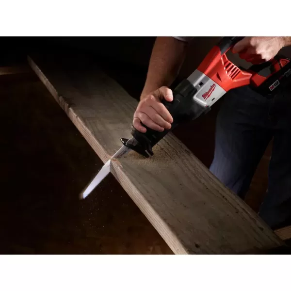 Milwaukee 6 in. 5 TPI AX Nail Embedded Wood Cutting SAWZALL Reciprocating Saw Blades (5-Pack)