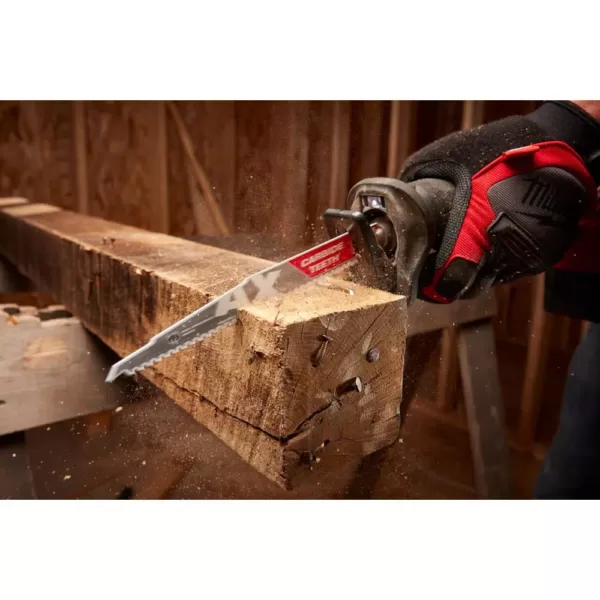 Milwaukee SAWZALL Demolition Wood and Metal Cutting Reciprocating Saw Blade Set (18-Piece) with AX Carbide Teeth Blade