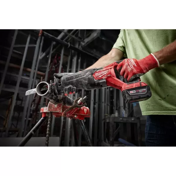 Milwaukee M18 FUEL ONE-KEY 18-Volt Lithium-Ion Brushless Cordless SAWZALL Reciprocating Saw Kit with Two 5.0 Ah Batteries, Case