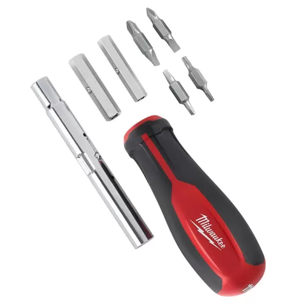 Milwaukee 11-in-1 Multi-Tip Screwdriver with Square Drive Bits (2-Pack)
