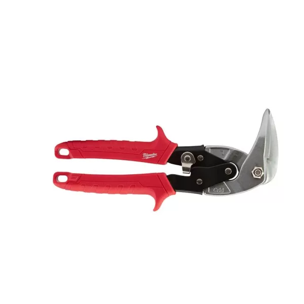 Milwaukee 9 in. Left-Cut and Right Cut Right Angle Aviation Snips (2-Piece)