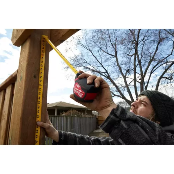 Milwaukee 16 ft. x 1.3 in. Wide Blade Tape Measure with 17 ft. Reach