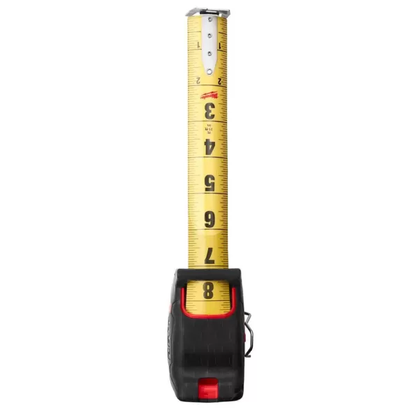 Milwaukee 25 ft. x 1.3 in. Gen II STUD Tape Measure with 14 ft. Standout with Fastback Compact Folding Utility Knife