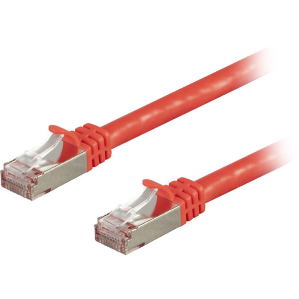 Monoprice Entegrade Cat7 S/FTP Double-Shielded Ethernet Patch Cable (5', Red)