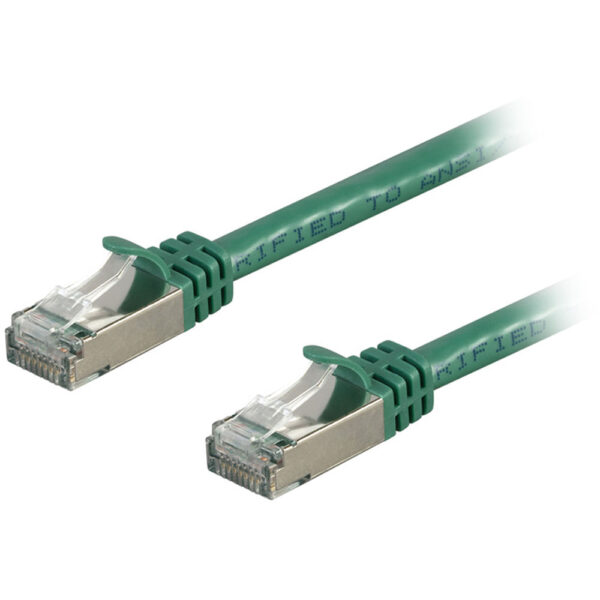 Monoprice Entegrade Cat7 S/FTP Double-Shielded Ethernet Patch Cable (10', Green)