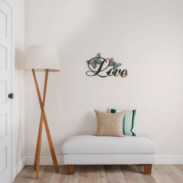 Lavish Home "Love" Metal Cutout Sign